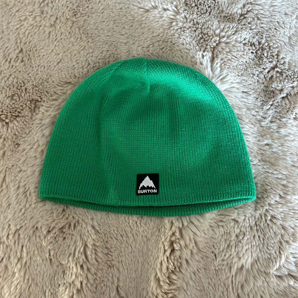 Burton Kids fleece lined beanie green OS